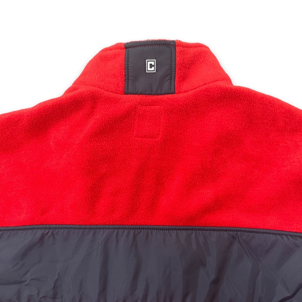 Ralph Lauren CHAPS Mens Fleece Jacket XXL Zip Front Red‎ Blue w/Pockets - Picture 6 of 8
